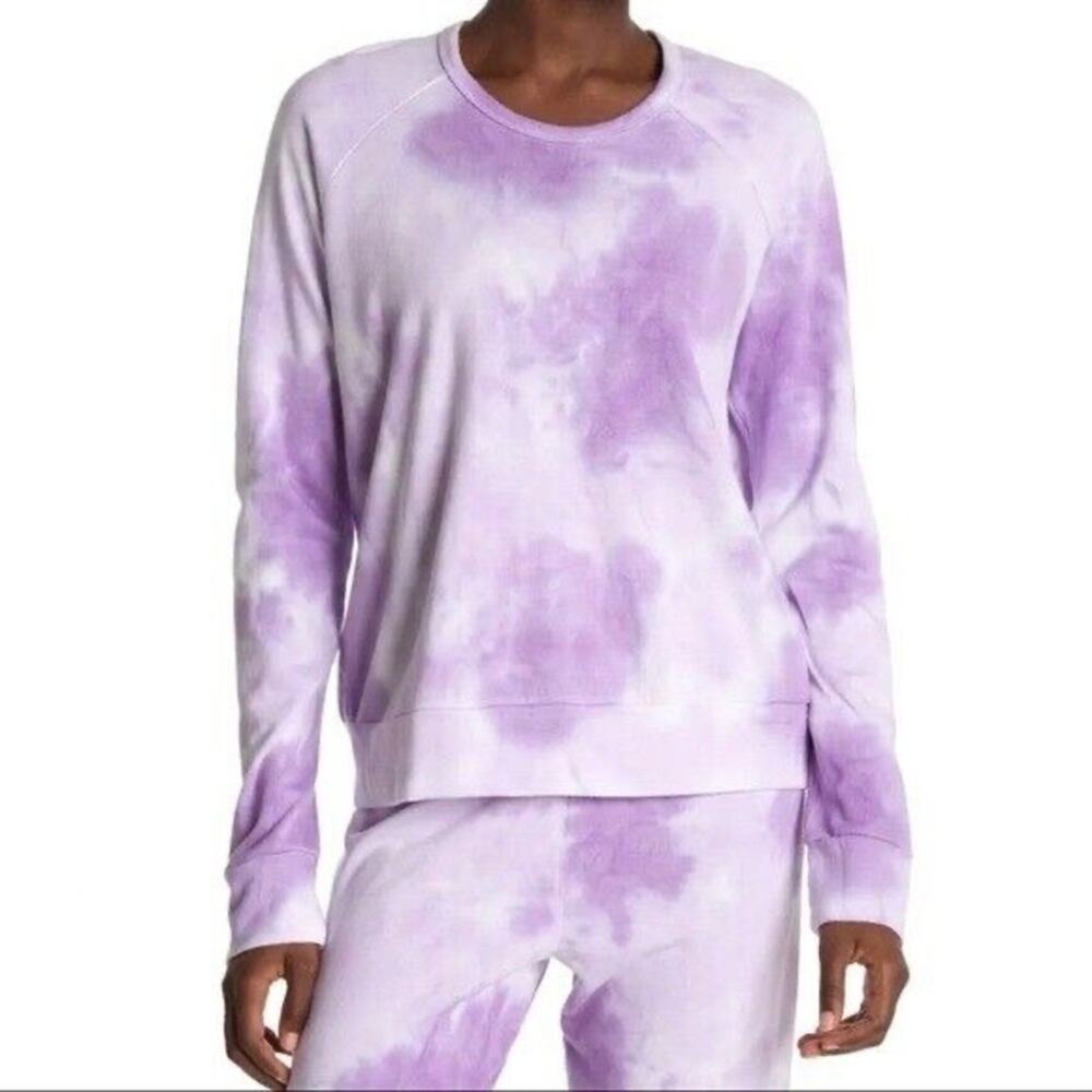 Sundry Purple Tie Dye Sweatshirt